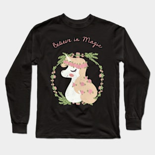 Believe in Magic Unicorn Long Sleeve T-Shirt